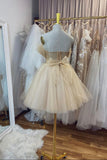 solvbao Cute Tulle Short Prom Dresses, A-Line Homecoming Party Dresses