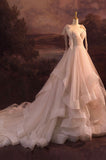 solvbao V-Neck Tulle Long Ball Gown, A-Line Formal Evening Gown