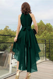 solvbao Cute Chiffon High Low Prom Dresses, A-Line Evening Dresses