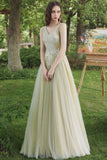 solvbao Green Lace Long Prom Dress, A-Line Evening Dress