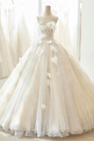 solvbao Champagne Tulle Lace Long Formal Dress, A-Line Evening Gown