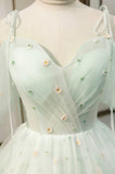 solvbao Mint Green Tulle Short Prom Dress, Cute A-Line Party Homecoming Dress