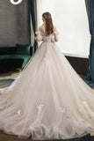 solvbao White Tulle Lace Long Prom Dresses, A-Line Evening Dresses