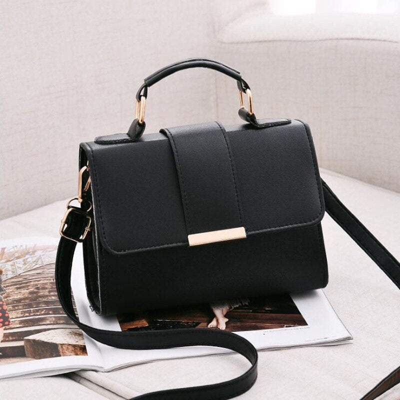 solvbao BACK TO COLLEGE   Hot Selling Fashion Women Bag PU Leather Handbags Small Shoulder Crossbody Bag Flap Designer Ladies Hand Bags