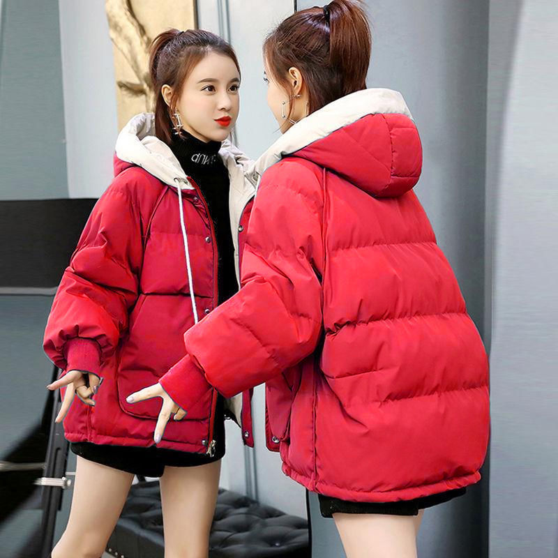 Christmas Gift  New Women's Coats Thicken Warm Cotton Padded Parka Female Outwear Winter Parkas Jacket Fashion Hooded Bread Service Jackets