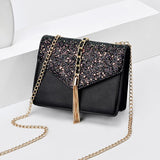 solvbao  BACK TO COLLEGE    Fashion Designer Crossbody Bags for Women Shoulder Bags Chain Lady Handbag Tassel Women's Messenger Bags