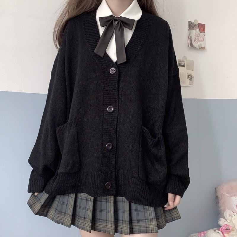 Christmas Gift  new sweet cute girl knitting sweater lazy college style loose sleeve Harajuku girl JK uniform sweater coat s ~ 2XL