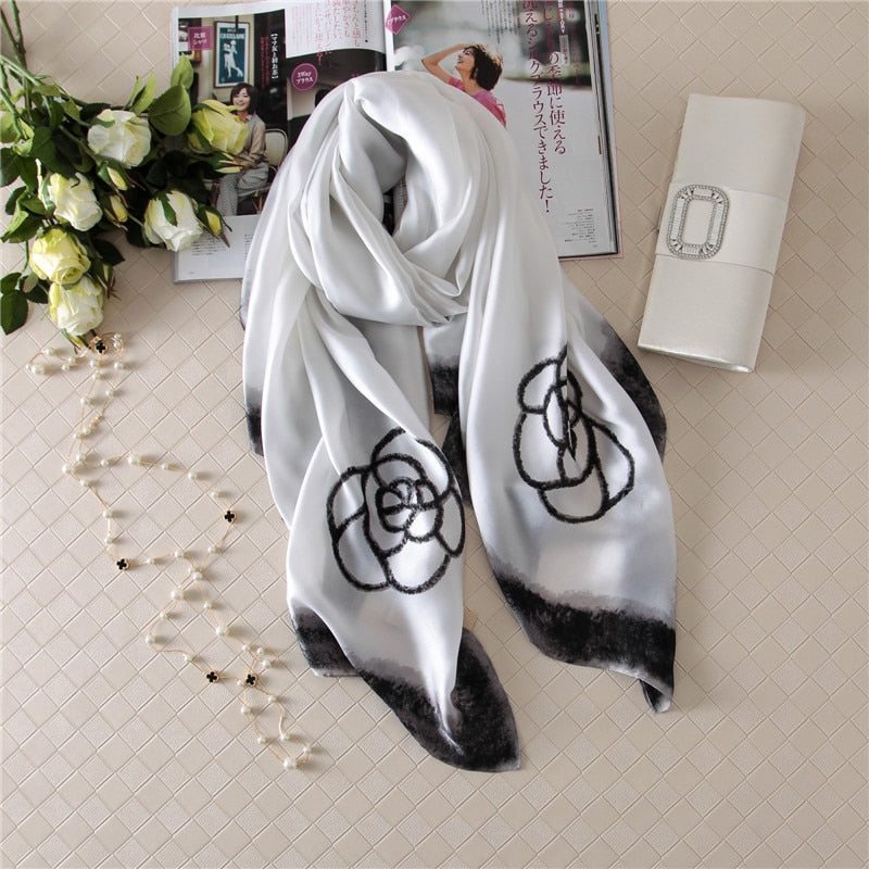 Christmas Gift  luxury brand women scarf summer soft long size shawls lady wrap pashmina silk scarves female foulard beach stoles