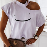 New Summer Fashion Shirt Lips Short Sleeve  T Shirt Women Tops Base O-neckBlack Tees Kiss Leopard Lip Funny Girls