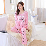 solvbao Women Pajamas Set Girl Sleepwear Pijama Long Women Pyjamas Suit Female Clothing Set  Nightwear