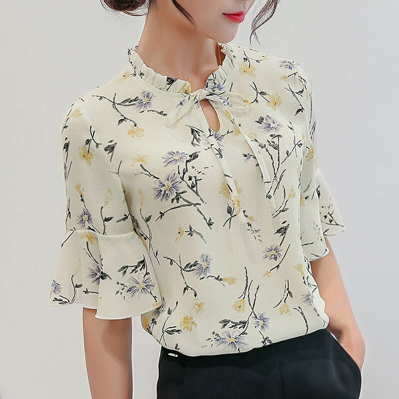 Back to college outfits Clearance In Stock Lowest Price Women Blouses & Shirts Summer Shirt New Fashion Slim Korean Office Long Sleeve Shirts Top fx0615