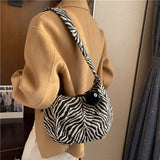 solvbao Luxury Handbags Women Bags Designer Shoulder Bag For Women Fashion Zebra Pattern Sling Bags Women Messenger Bag Bolso Mujer