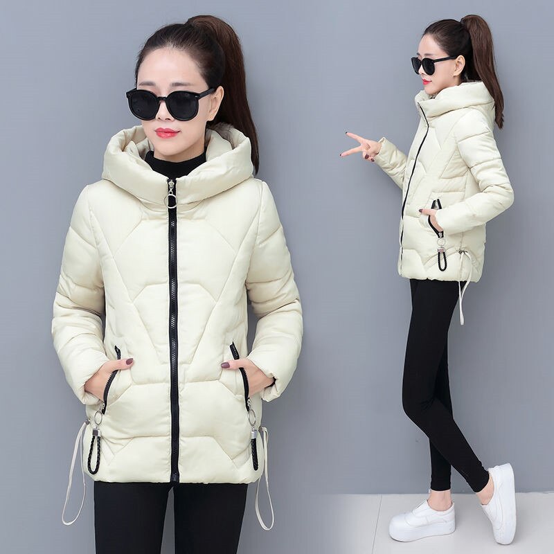 Christmas Gift  Winter Jacket Women Coats Hooded Jackets Parkas Thick Warm Cotton Padded Female Loose Short Coat Outwear Plus size 4XL P820