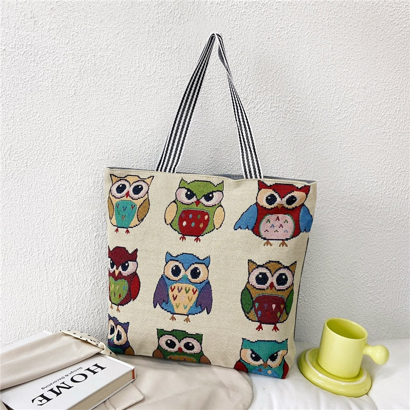 solvbao  Fashion Folding Women Big Size Handbag Tote Ladies Casual Flower Printing Canvas Graffiti Shoulder Bag Beach Bolsa Feminina