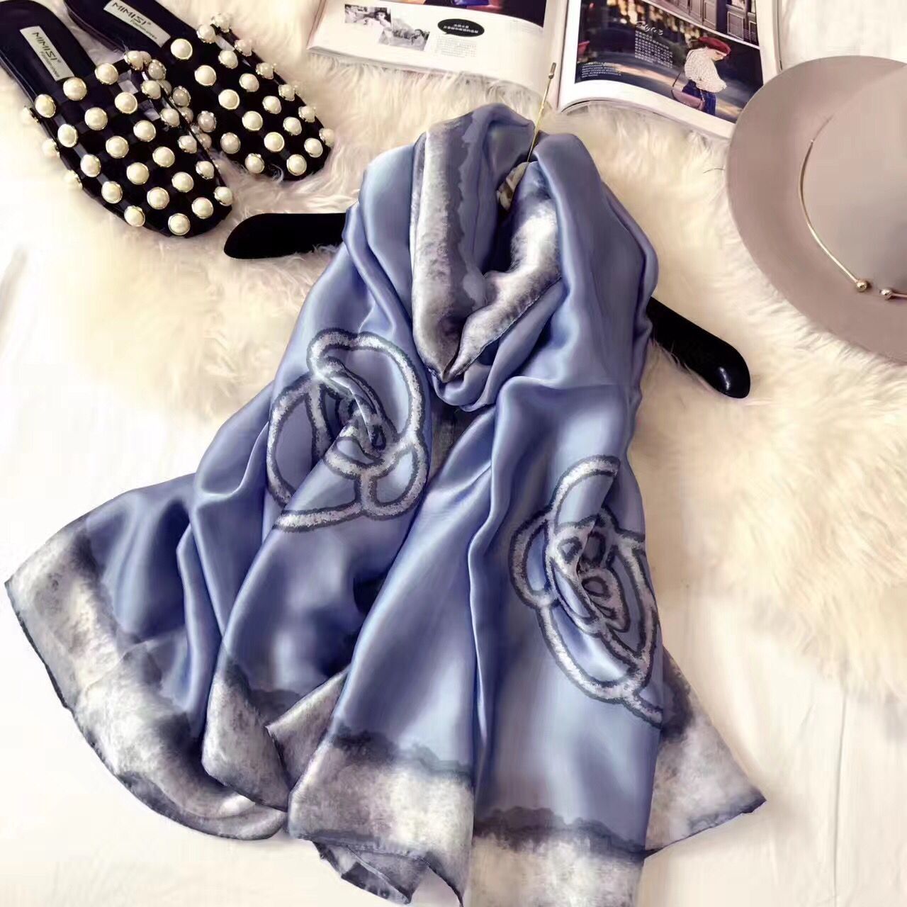 Christmas Gift  luxury brand women scarf summer soft long size shawls lady wrap pashmina silk scarves female foulard beach stoles