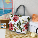 solvbao Fashion Folding Women Big Size Handbag Tote Ladies Casual Flower Printing Canvas Graffiti Shoulder Bag Beach Bolsa Feminina