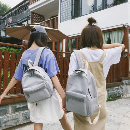 Women Canvas Backpacks Boys Shoulder School Bag  Rucksack for Teenage Girls Travel Fashion Pack Bolsas Mochilas Sac A Dos