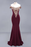 Solvbao Burgundy Lace Mermaid Prom Dresses Long Sexy Open Back Cap Sleeve Evening Party Dresses Vestido de Festa