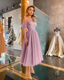 solvbao New Short Prom Dresses With Boat Neck Celebrity Dresses Evening Dresses Robes De Cocktail Formal Dresses