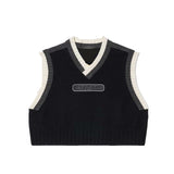 Christmas Gift 90s Vintage Girls Y2k Sleeveless Sweater Vest Top Women  Autumn Knitted Bella Hadid Waistcoat Chic Cool Street Fashion Vests