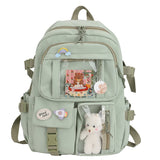 Back to school backpack Cute Backpacks Waterproof Multi-Pocket Nylon For Student Female Girls Kawaii Laptop Book Pack Mochilas