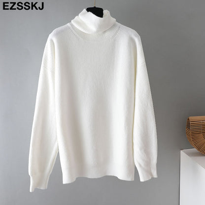 Christmas Gift  Women's Sweater Autumn Winter Warm Turtlenecks Casual Loose Oversized  wool sweaters  Pullover  Femme top