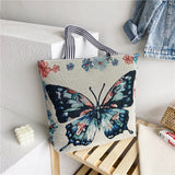 solvbao  Fashion Folding Women Big Size Handbag Tote Ladies Casual Flower Printing Canvas Graffiti Shoulder Bag Beach Bolsa Feminina