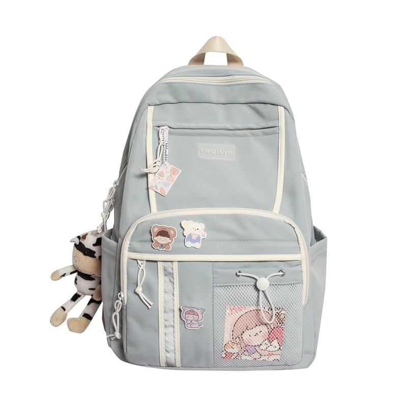 Back to school backpack Schoolbag Female Korean High Student Japanese   High-Capacity Middle And Junior High Backpack