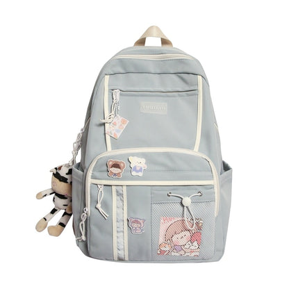 Back to school backpack Schoolbag Female Korean High Student Japanese   High-Capacity Middle And Junior High Backpack