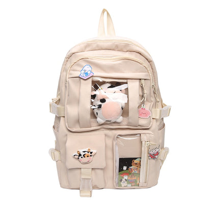 Back to school backpack Waterproof Nylon Female Schoolbag College Lady Laptop Backpacks Kawaii Girl Travel Book Bags Cute Large Capacity