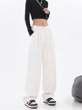 solvbao LANFUBEISI Summer Fashion Women Harajuku Jeans Wide Leg All-Match Loose Casual Wash Denim Pants Baggy High Street Long Trousers Tide