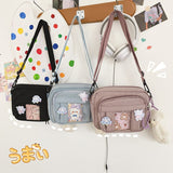 solvbao  Japanese Kawaii Crossbody Bags For Women Purses and Handbags Transparent Pocket Itabag Small JK Bag Bolsa Feminina Shoulder Bag