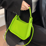 Back To College  Spring Trendy Small PU Leather Women's Designer Handbag Luxury Brand Underarm Shoulder Crossbody Bags Kawaii Cute Totes