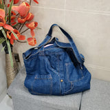 solvbao  Denim Shoulder Bags for Women Casual Jeans Handbags Designer Large Shopping Bags Fashion Tote