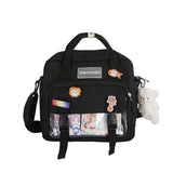 Back to school backpack Small Canvas Teenager Girls For Female Student Patchwork Kawaii Rucksacks Mochila Mini Backpack