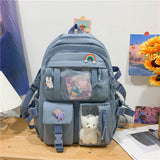 Back to school backpack Schoolbag Girl INS Korean Edition College Wind High Junior High Students SEN Department Of Girls Backpack