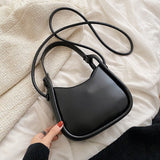 Back To College  Spring Famous Brand PU Leather Women's Designer Underarm Handbag Short Handle Luxury Brand One Shoulder Crossbody Bags