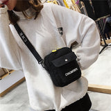 solvbao  Small Canvas Bag Women's Crossbody Shoulder Bags for Women Messenger Coin Purse Cartoon Cell Phone Shoulder Bags Phone Handbags