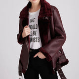 Black Friday Sales Winter Coats Women Thick Faux Leather Fur Sheepskin Coat Female Fur Leather Jacket Aviator Jacket Casaco Feminino