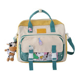 Back to school backpack Mini Canvas Teenager Girls For Female Student Patchwork Kawaii Small Rucksacks Mochila