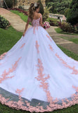 solvbao A-Line Off the Shoulder Long Prom Dresses, White Evening Gown