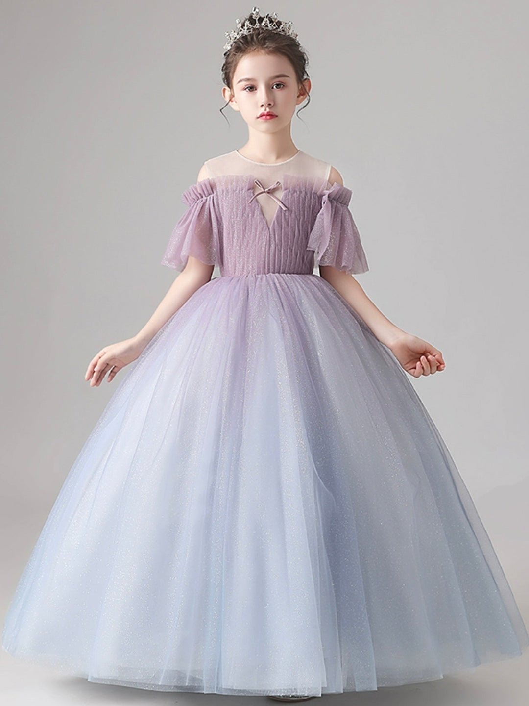 solvbao Lovely Gradient Tulle Flower Girl Dress