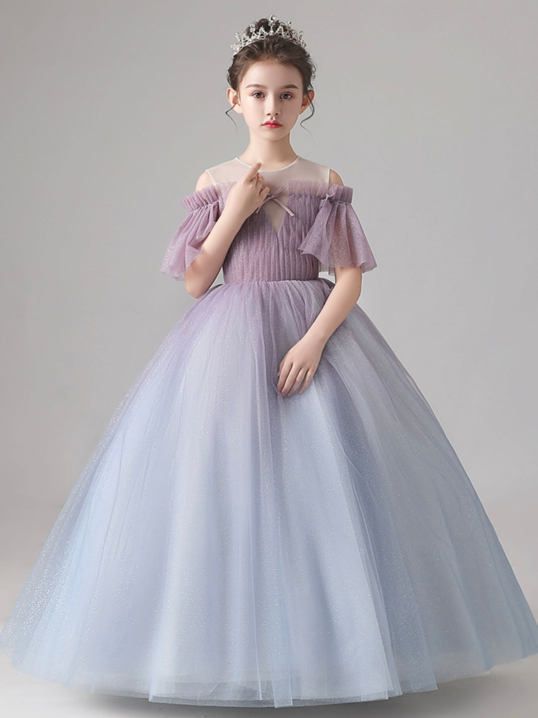 solvbao Lovely Gradient Tulle Flower Girl Dress