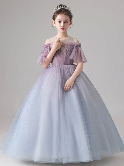 solvbao Lovely Gradient Tulle Flower Girl Dress