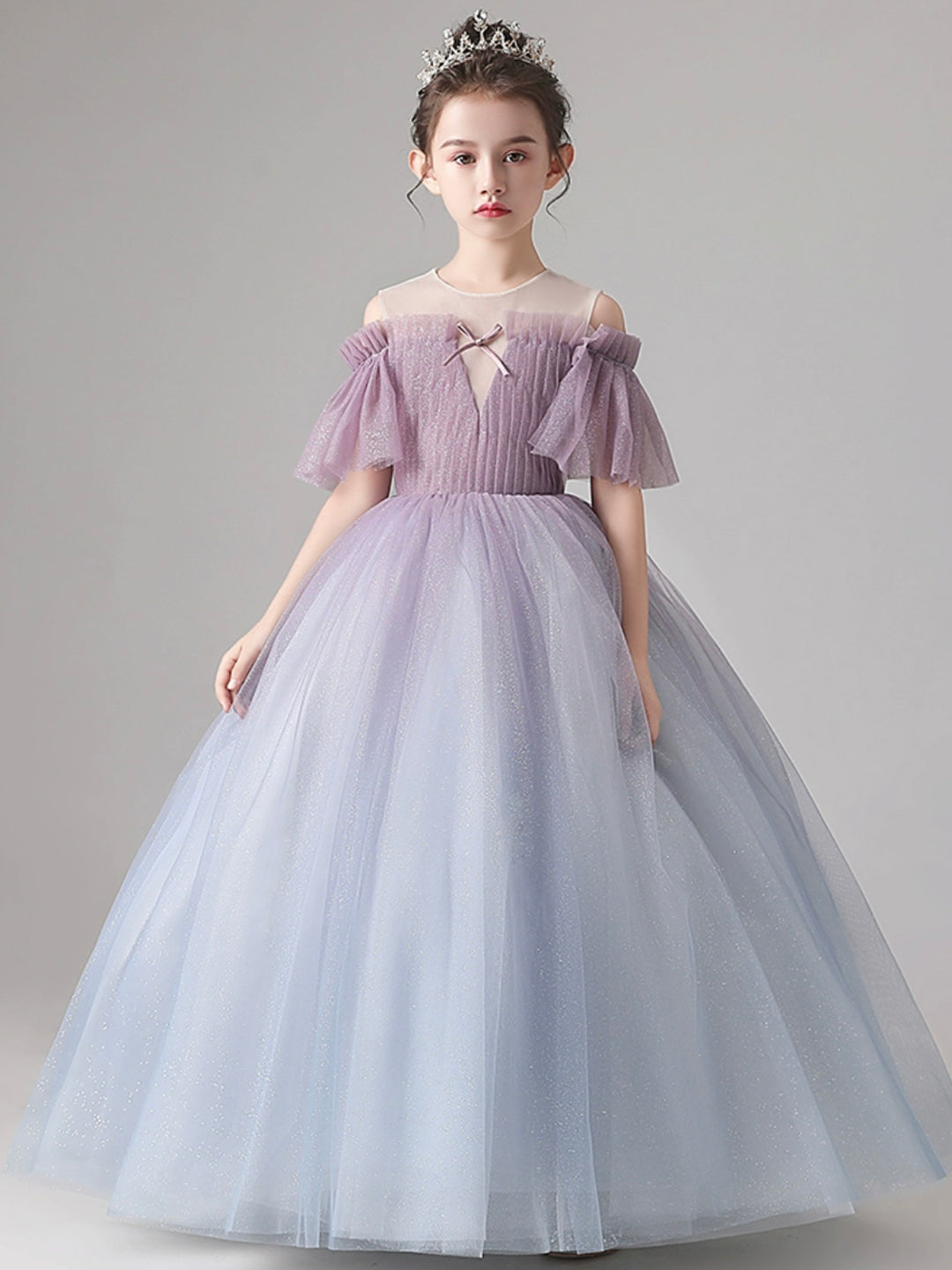 solvbao Lovely Gradient Tulle Flower Girl Dress