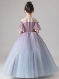 solvbao Lovely Gradient Tulle Flower Girl Dress